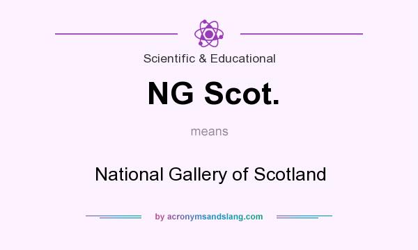 What does NG Scot. mean? It stands for National Gallery of Scotland