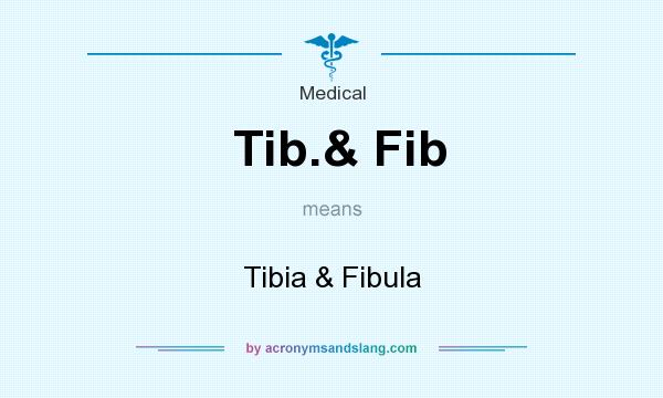 What does Tib.& Fib mean? It stands for Tibia & Fibula