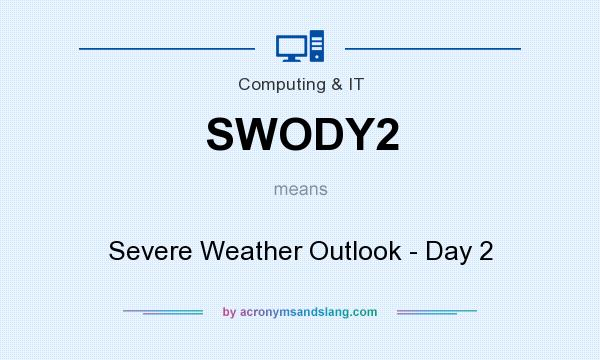 What does SWODY2 mean? It stands for Severe Weather Outlook - Day 2