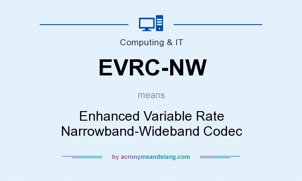 What does EVRC-NW mean? It stands for Enhanced Variable Rate Narrowband-Wideband Codec
