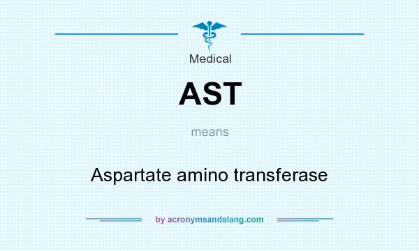 What does AST mean? It stands for Aspartate amino transferase