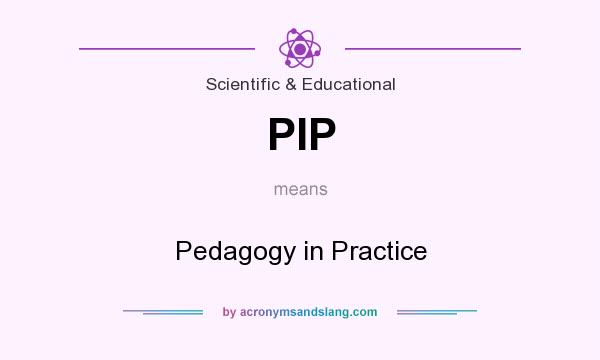 What does PIP mean? It stands for Pedagogy in Practice