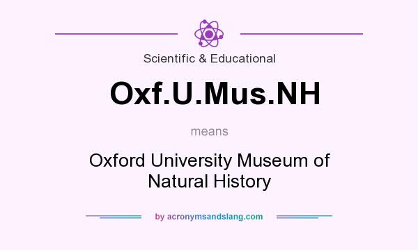 What does Oxf.U.Mus.NH mean? It stands for Oxford University Museum of Natural History