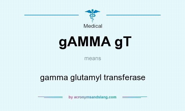 What does gAMMA gT mean? It stands for gamma glutamyl transferase