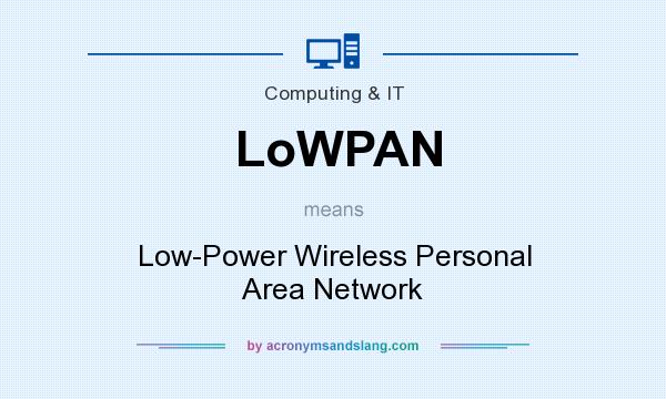 What does LoWPAN mean? It stands for Low-Power Wireless Personal Area Network