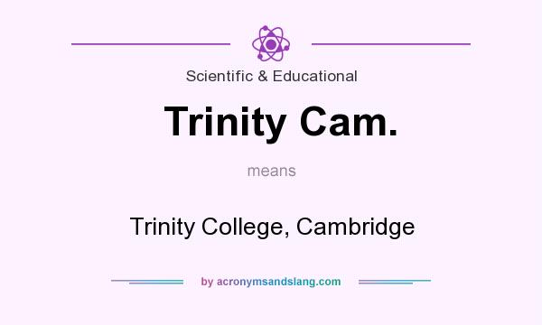 What does Trinity Cam. mean? It stands for Trinity College, Cambridge