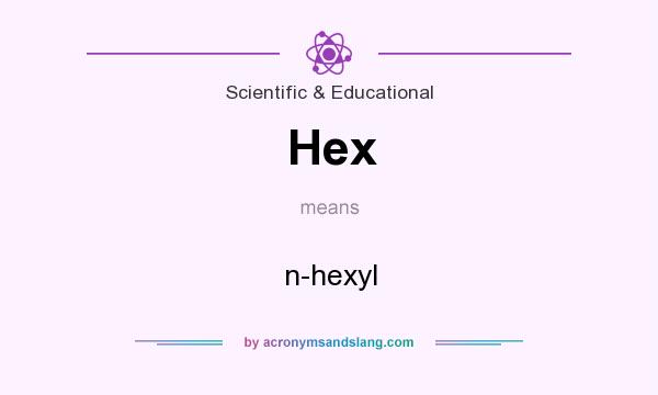 What does Hex mean? It stands for n-hexyl