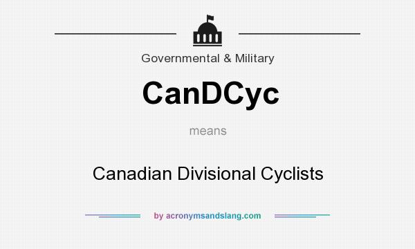 What does CanDCyc mean? It stands for Canadian Divisional Cyclists