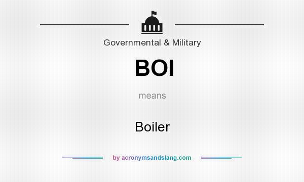 What does BOI mean? It stands for Boiler