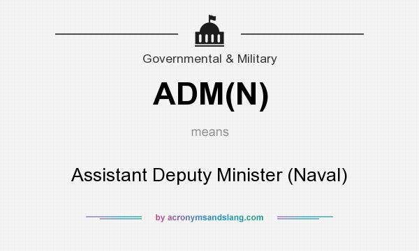 What does ADM(N) mean? It stands for Assistant Deputy Minister (Naval)