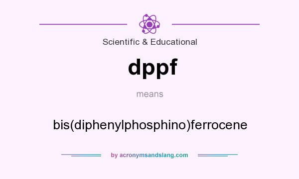 What does dppf mean? It stands for bis(diphenylphosphino)ferrocene