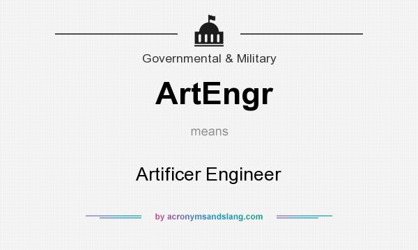 What does ArtEngr mean? It stands for Artificer Engineer