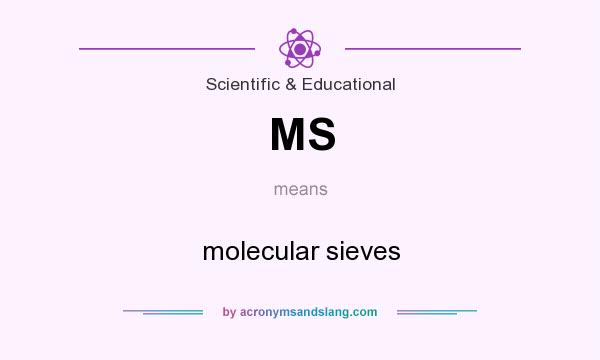 What does MS mean? It stands for molecular sieves