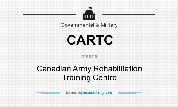 What does CARTC mean? It stands for Canadian Army Rehabilitation Training Centre