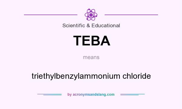 What does TEBA mean? It stands for triethylbenzylammonium chloride