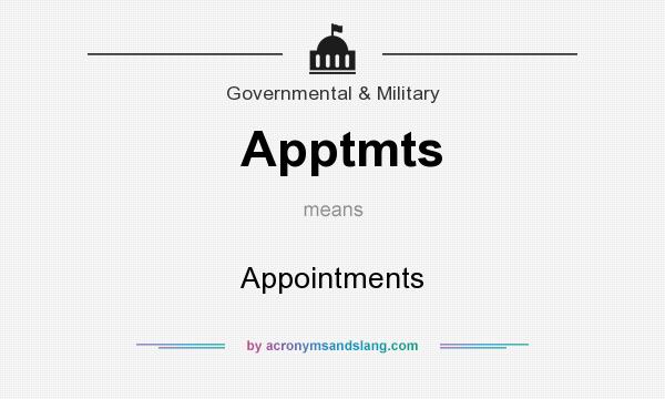 What does Apptmts mean? It stands for Appointments