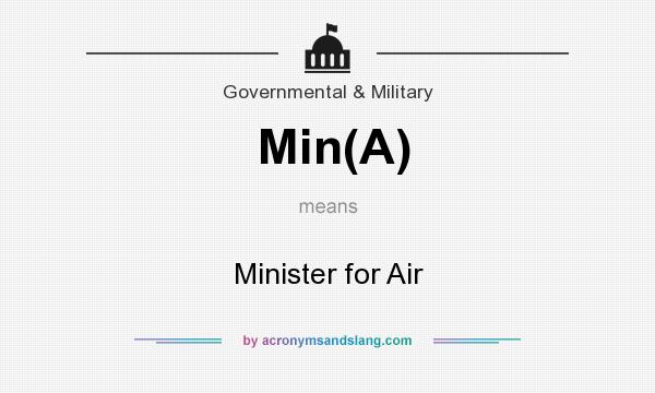 What does Min(A) mean? It stands for Minister for Air