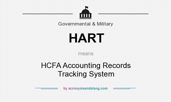 What does HART mean? It stands for HCFA Accounting Records Tracking System