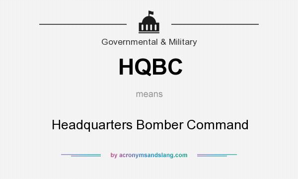 What does HQBC mean? It stands for Headquarters Bomber Command