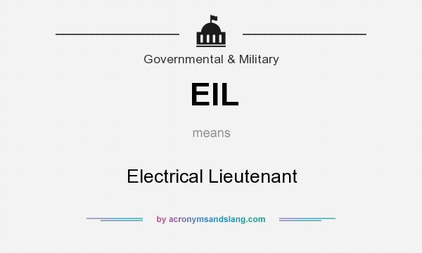 What does ElL mean? It stands for Electrical Lieutenant