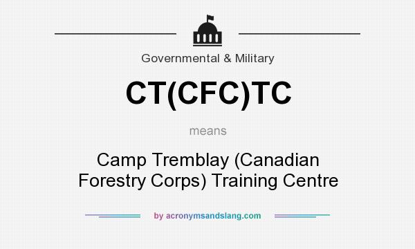 What does CT(CFC)TC mean? It stands for Camp Tremblay (Canadian Forestry Corps) Training Centre