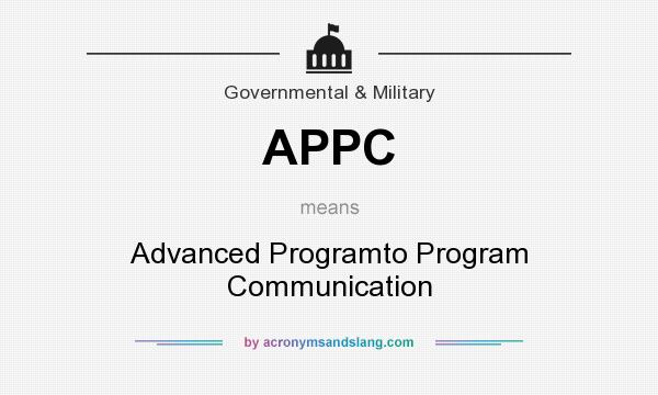 What does APPC mean? It stands for Advanced Programto Program Communication