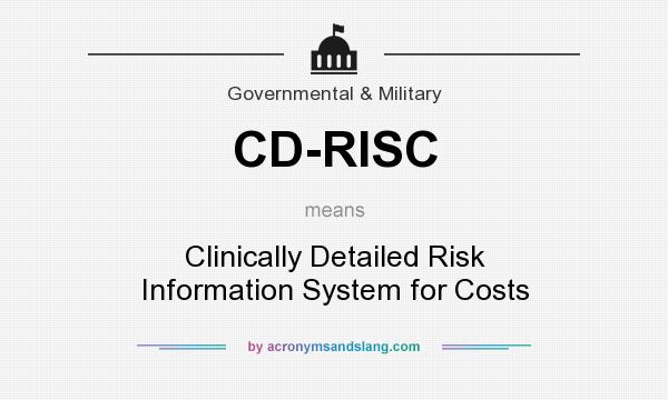 What does CD-RISC mean? It stands for Clinically Detailed Risk Information System for Costs