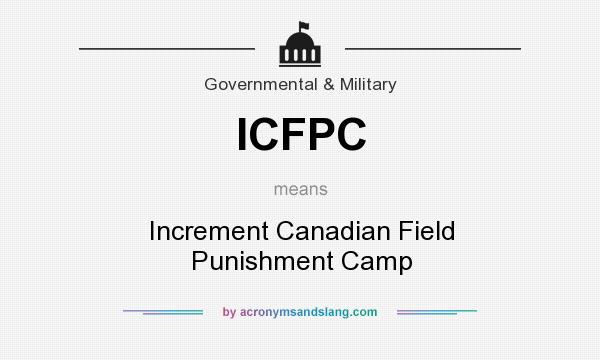 What does ICFPC mean? It stands for Increment Canadian Field Punishment Camp