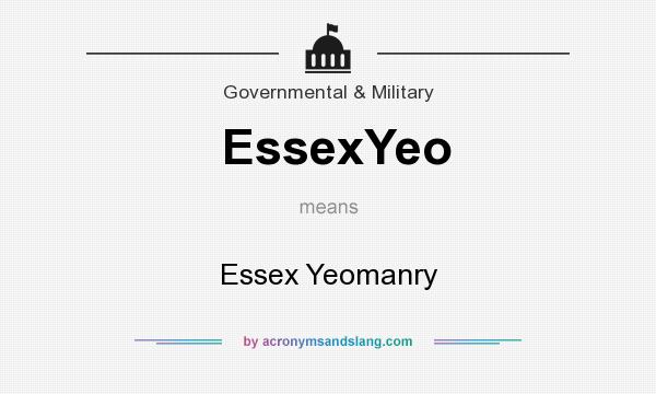 What does EssexYeo mean? It stands for Essex Yeomanry