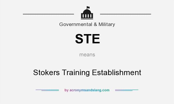 What does STE mean? It stands for Stokers Training Establishment