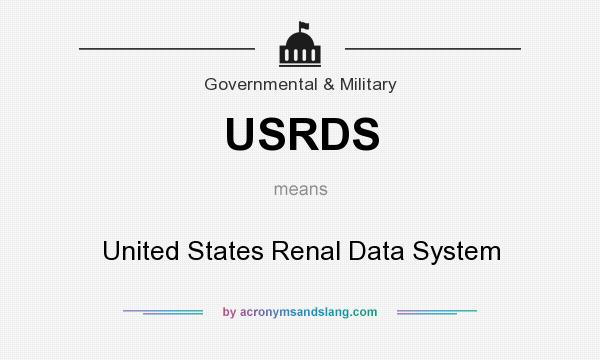 What does USRDS mean? It stands for United States Renal Data System
