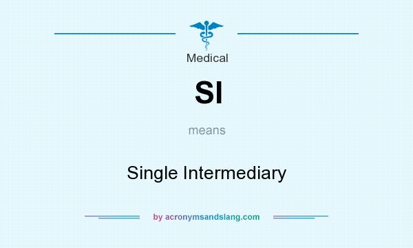 What does SI mean? It stands for Single Intermediary