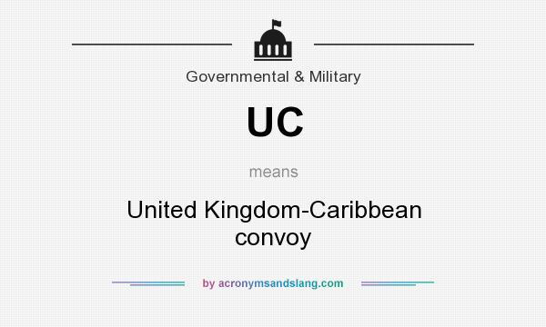 What does UC mean? It stands for United Kingdom-Caribbean convoy