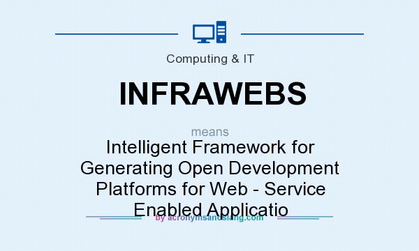 What does INFRAWEBS mean? It stands for Intelligent Framework for Generating Open Development Platforms for Web - Service Enabled Applicatio