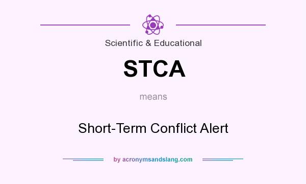 What does STCA mean? It stands for Short-Term Conflict Alert