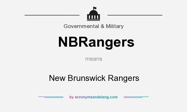 What does NBRangers mean? It stands for New Brunswick Rangers