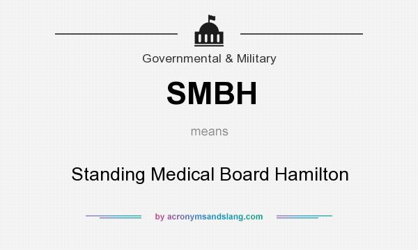 What does SMBH mean? It stands for Standing Medical Board Hamilton