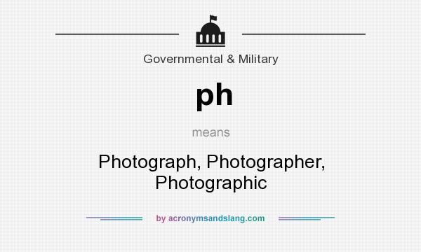 What does ph mean? It stands for Photograph, Photographer, Photographic