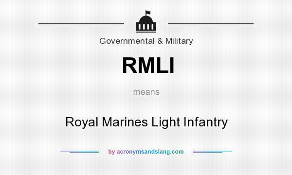 What does RMLI mean? It stands for Royal Marines Light Infantry