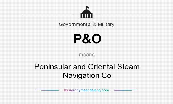 What does P&O mean? It stands for Peninsular and Oriental Steam Navigation Co