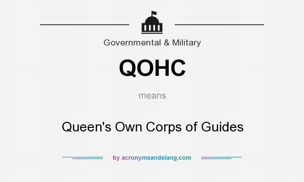 What does QOHC mean? It stands for Queen`s Own Corps of Guides