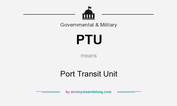 What does PTU mean? It stands for Port Transit Unit