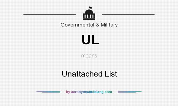 What does UL mean? It stands for Unattached List