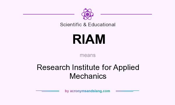 What does RIAM mean? It stands for Research Institute for Applied Mechanics