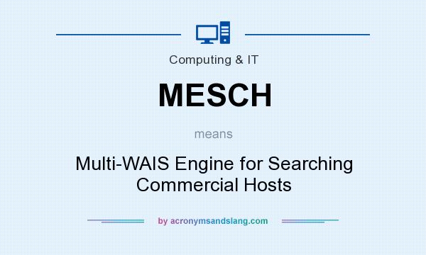 What does MESCH mean? It stands for Multi-WAIS Engine for Searching Commercial Hosts