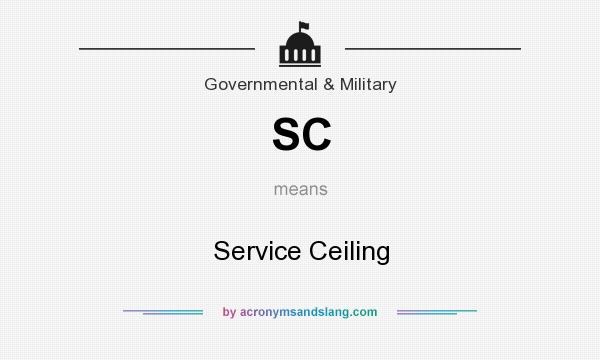 What does SC mean? It stands for Service Ceiling