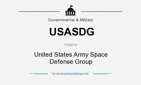 What does USASDG mean? It stands for United States Army Space Defense Group