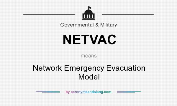 What does NETVAC mean? It stands for Network Emergency Evacuation Model