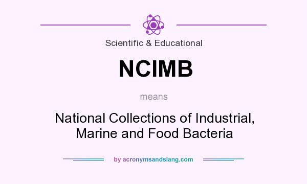 What does NCIMB mean? It stands for National Collections of Industrial, Marine and Food Bacteria