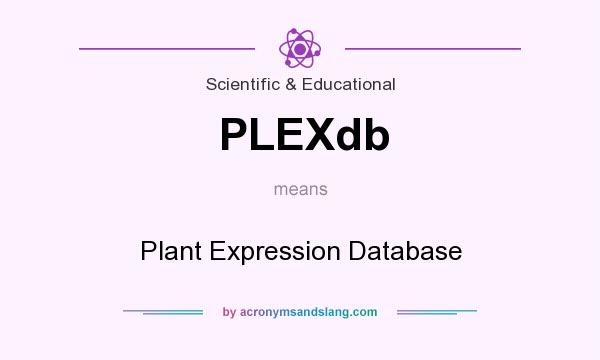 What does PLEXdb mean? It stands for Plant Expression Database